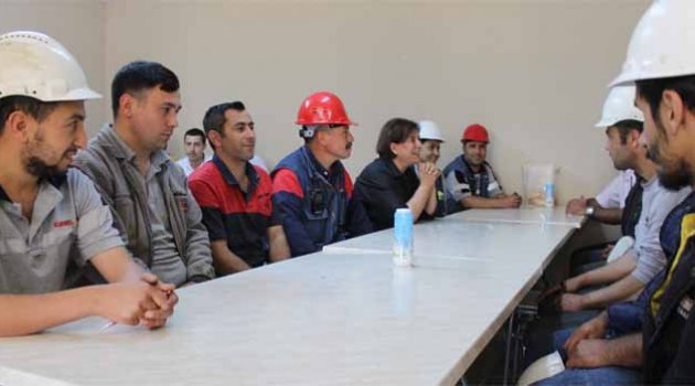 CHP’li Türkmen madencilerle buluştu