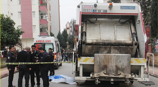 Çöp arabası faciası 1 ölü