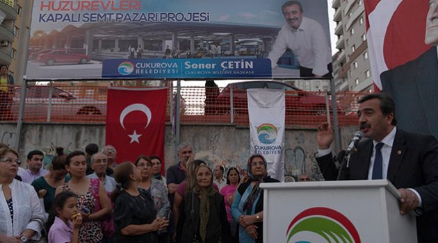 Çukurova’da yeni semt pazarının temeli atıldı