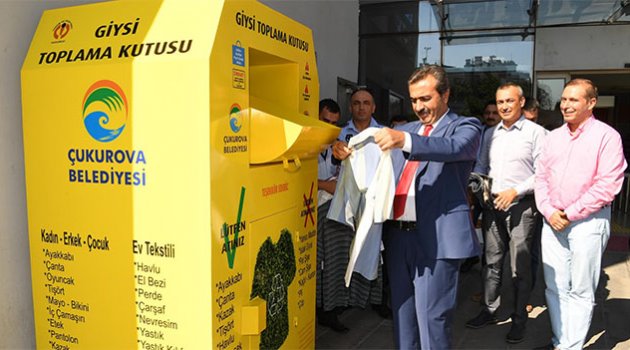 Çukurova'da giysi toplama projesine destek