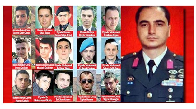 Dağlıca  şehitlerinin  isimleri  açıklandı
