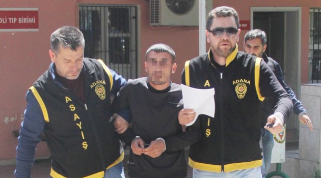 Demir şebekede sıkışarak yakalanan katil zanlısı adliyeye sevk edildi