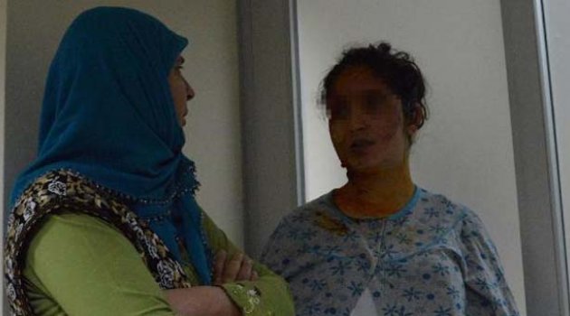 Dini nikahlı eşini kaynar suyla haşladı