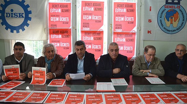 DİSK Çukurova Bölge Temsilcisi Gündoğdu: “Asgari ücret net 2 bin TL olmalıdır”