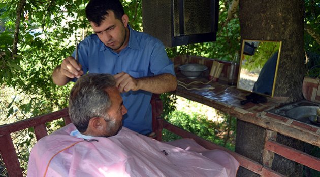 Doğayla baş başa tıraş keyfi