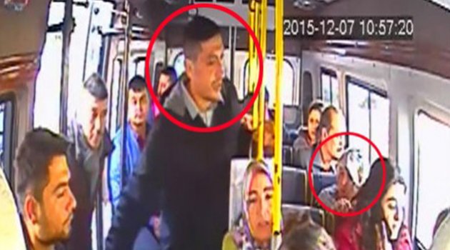 Dolmuşta saniye saniye yankesicilik