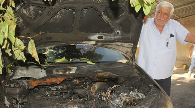 Emekli ikramiyesiyle aldığı otomobili yandı