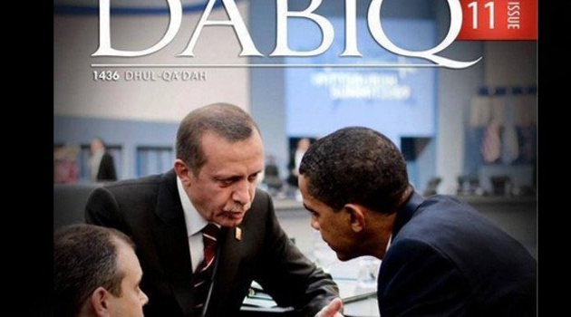 Erdoğan ve Obama IŞİD'in dergisi Dabıq'ın kapağında