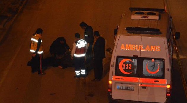 Eşinden kaçıp köprüden atladı