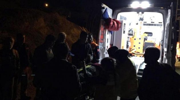 Eşiyle tartışırken uçuruma yuvarlandı