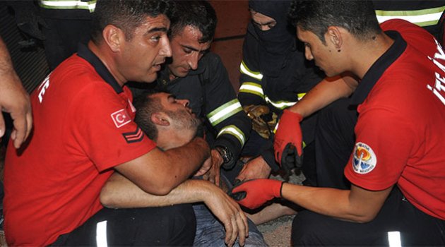 Evini kilitleyip yakan şahıs son anda kurtarıldı