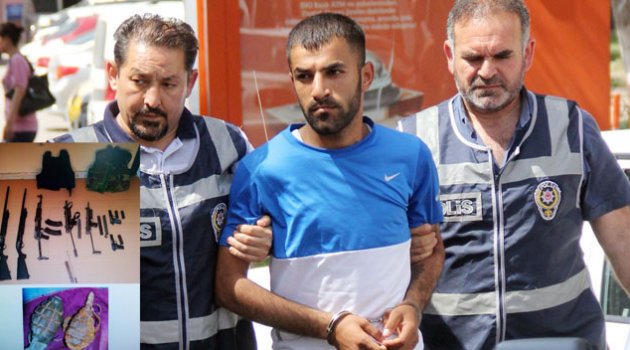 Evleri cephanelik zanlılar suç makinesi
