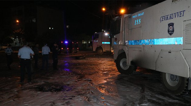 Eylem yapan mahalleliye Toma’lı müdahale