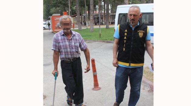 Felçli adam fuhuşa yer temin etmekten yakalandı