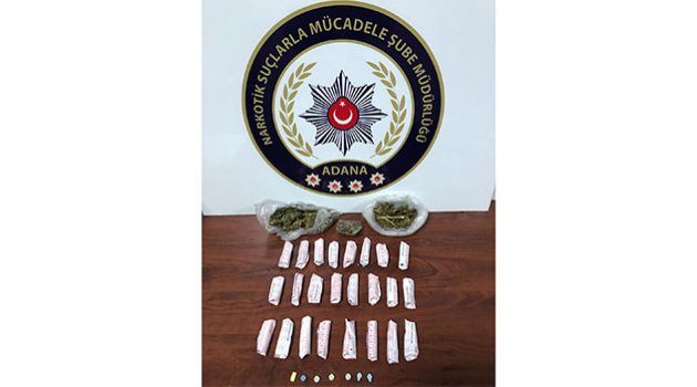 Genelevde 115 gram esrar ile 7 uyuşturucu hap ele geçirildi