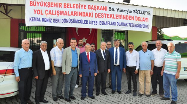 Geri dönüşümcülerden  Sözlü'ye yol teşekkürü