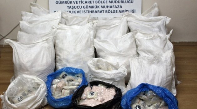 Gübre çuvalları içinde 20 milyonluk uyuşturucu