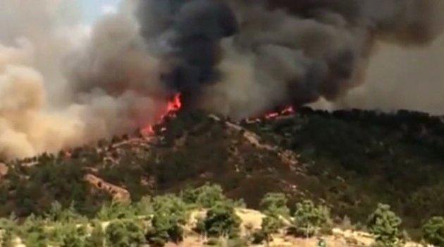 Güney Kıbrıs’taki yangın kontrol altına alınamıyor