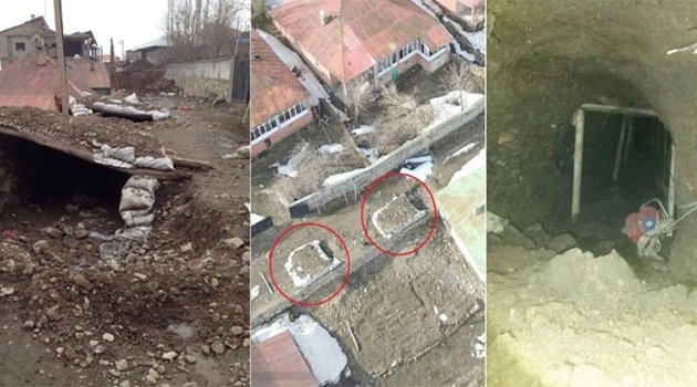 Hainler evden eve tünel kazıp patlayıcı döşemişler!