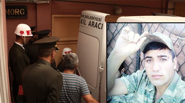 Hatay’da şehit olan askerin cenazesi Adana’ya getirildi