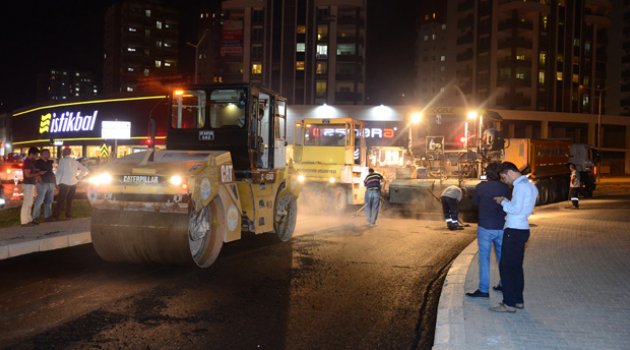Hilmi Kürklü caddesi asfaltlanıyor
