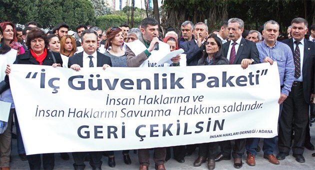 İç Güvenlik Paketi protesto edildi