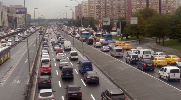 İşte trafikteki araç sayısı