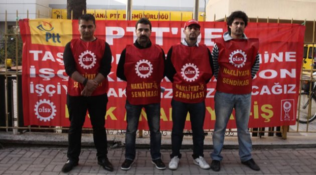 İşten çıkarılan taşeron işçilerin eylemi