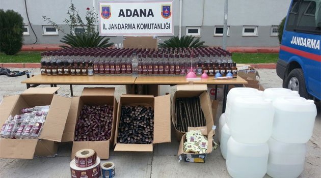 Kaçak içki imalatçılarına suçüstü