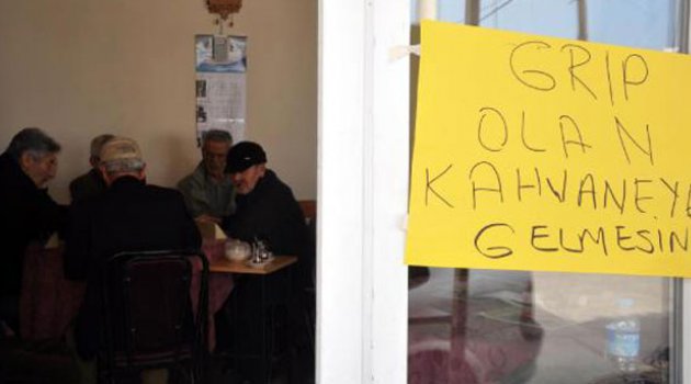 Kahvehanede, ilginç yazı