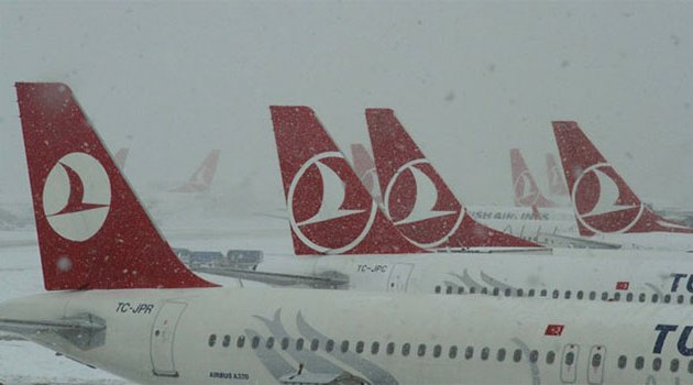 Kar uyarısı 435 seferi iptal ettirdi