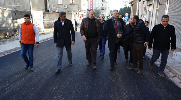 Karalar parke ve asfalt çalışmalarını denetledi