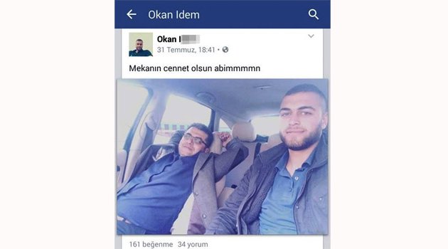 Katil zanlısı öldürüp “Mekanın cennet olsun abim” yazısını paylaştı