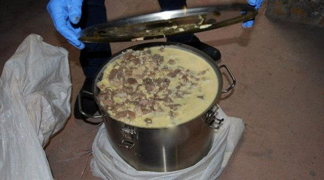 Kavurma içi uyuşturucu