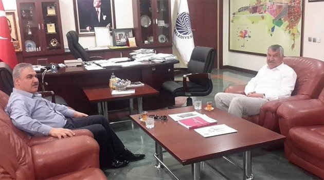 Kaymakam Okur’dan Başkan Karalar’a veda ziyareti