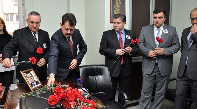 Kaza kurbanı Cumhuriyet Savcısı Adliyedeki odasında anıldı