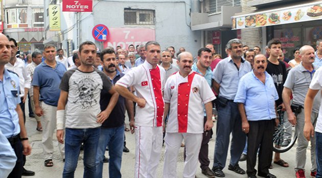 Kent merkezinde korkutan yangın