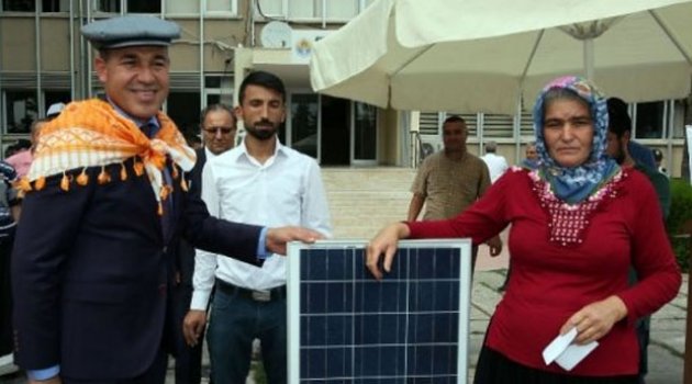 Köylüye elektrik üretim paneli