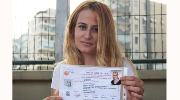 KPSS’ye girebilmek için saçını boyattı