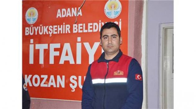 "Kuyu" yu kurtarmanın yöntemi Adanalı itfaiyeciden