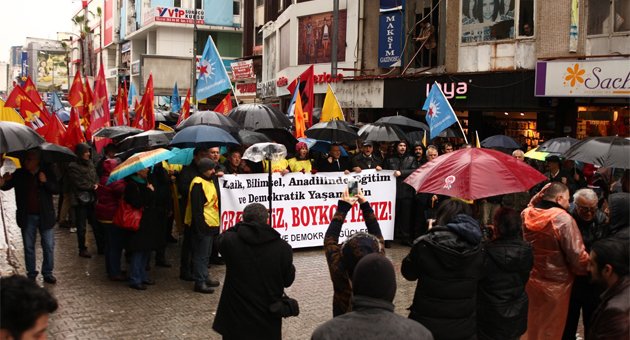 ’Laik ve bilimsel eğitim’ için yürüdüler