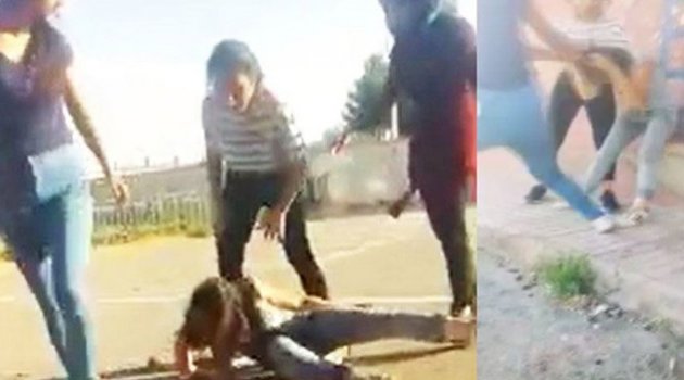 Liseli kızların kavgası dehşete düşürdü