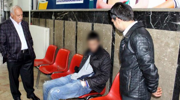 Madde bağımlısı şahıs öyle bir yerde sızdı ki
