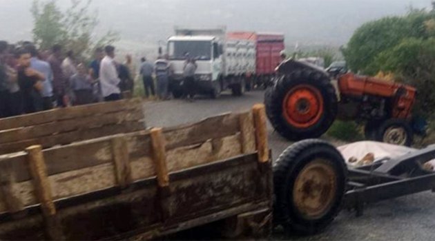 Mersin'de traktör kazası: 1 ölü