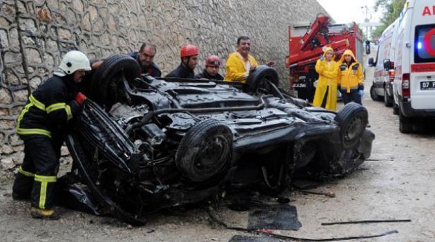 Mesire alanına uçan otomobilde öldü