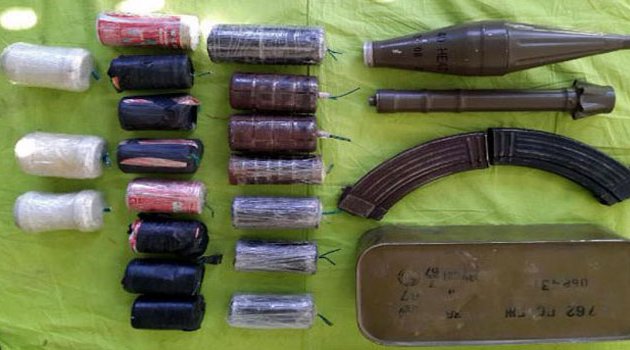Mezarlıkta roketatar mühimmatı ve bombalar bulundu