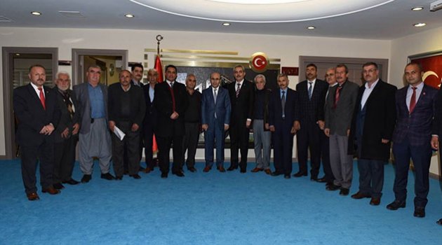 Muhtarlardan Vali Demirtaş’a iade-i ziyaret