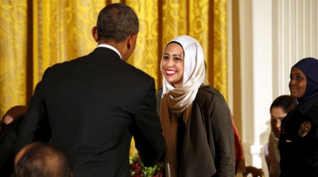 Obama'dan Müslüman genç kıza büyük övgü