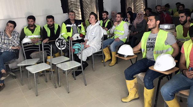 Öğrenciler, maden üretim tesisini gezdi