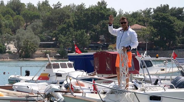 Ogün Kaptanoğlu Çeşme’den demir aldı